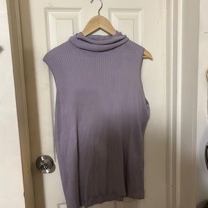 lightly worn lavender sleeveless turtleneck!
